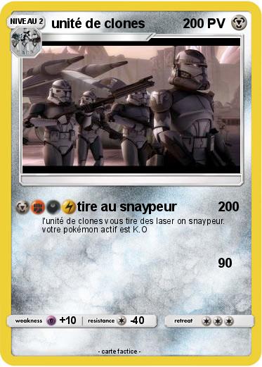 Pokemon unité de clones