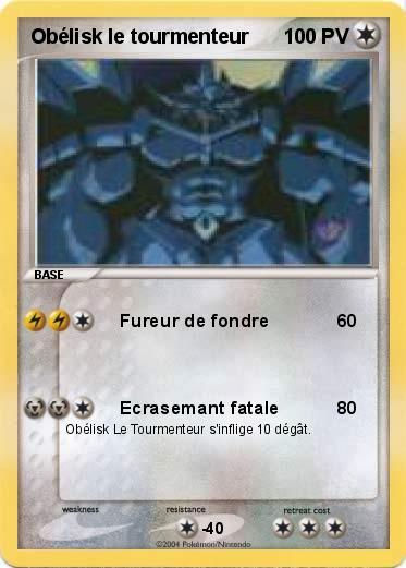 Pokemon Obélisk le tourmenteur