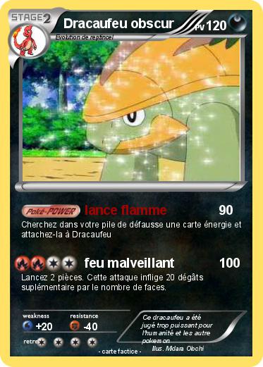 Pokemon Dracaufeu obscur