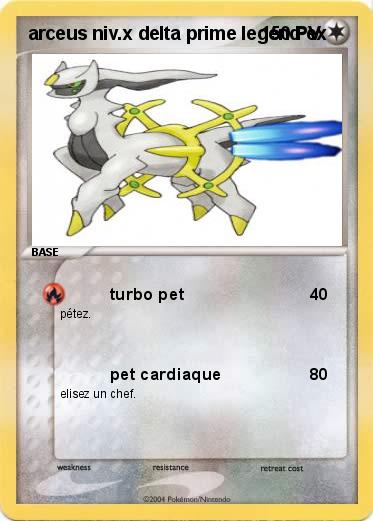 Pokemon arceus niv.x delta prime legend ex