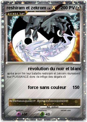 Pokemon reshiram et zekrom