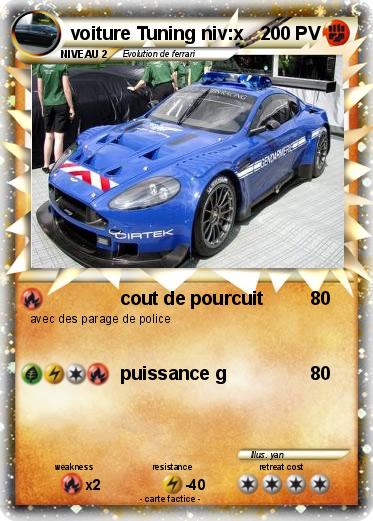 Pokemon voiture Tuning niv:x
