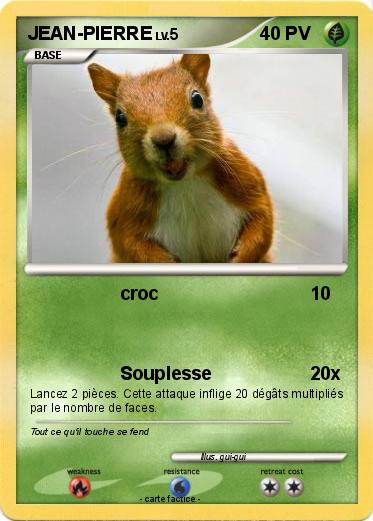 Pokemon JEAN-PIERRE
