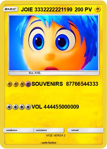 Pokemon JOIE 3332222221199