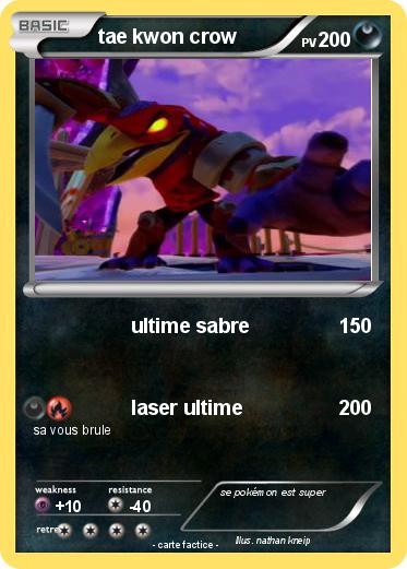 Pokemon tae kwon crow