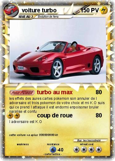 Pokemon voiture turbo