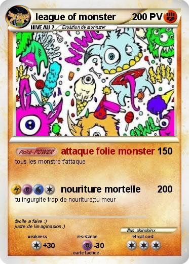 Pokemon league of monster