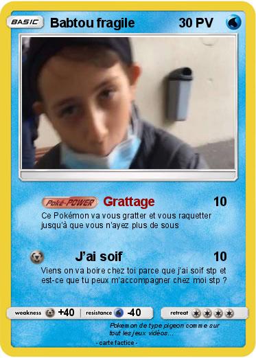 Pokemon Babtou fragile