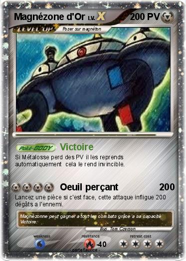 Pokemon Magnézone d'Or