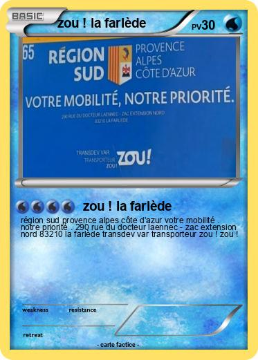 Pokemon zou ! la farlède