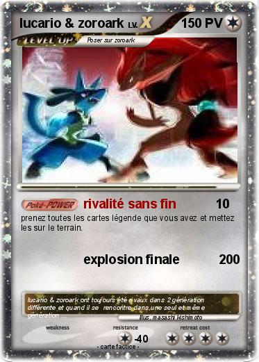Pokemon lucario & zoroark