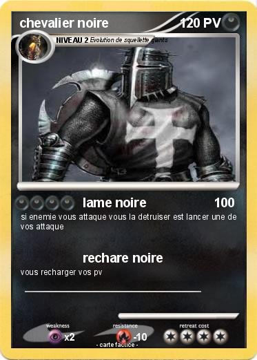 Pokemon chevalier noire
