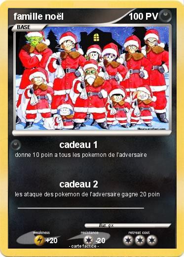 Pokemon famille noël