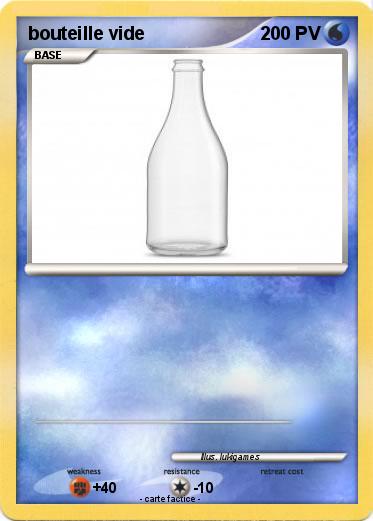 Pokemon bouteille vide
