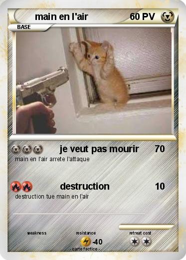 Pokemon main en l'air