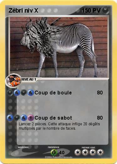 Pokemon Zèbri niv X
