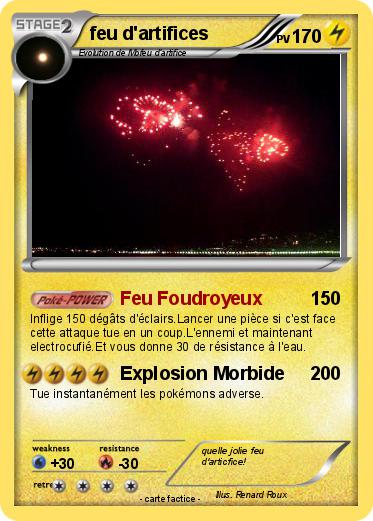 Pokemon feu d'artifices