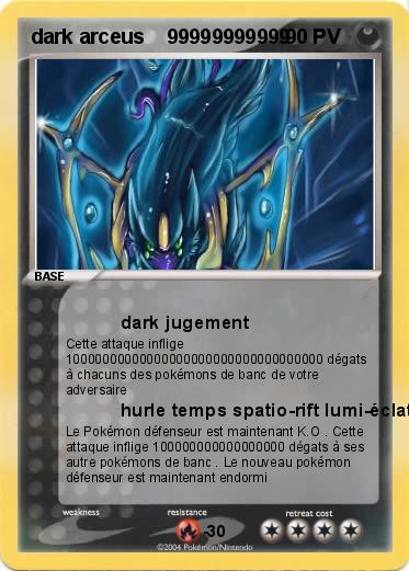Pokemon dark arceus    99999999999