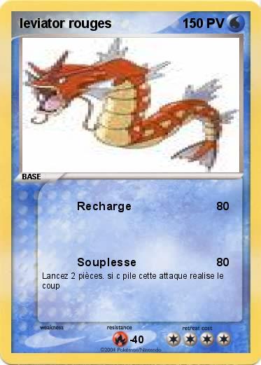 Pokemon leviator rouges