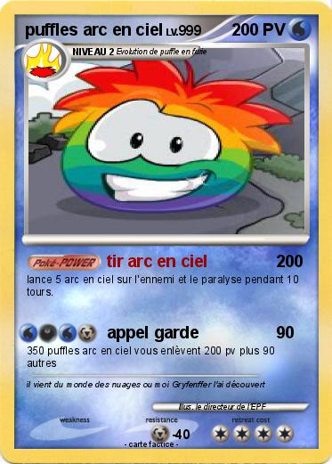 Pokemon puffles arc en ciel