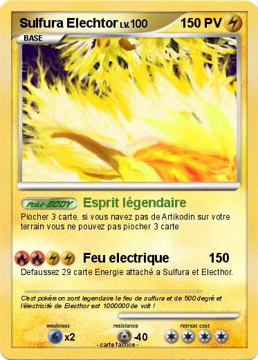 Pokemon Sulfura Elechtor