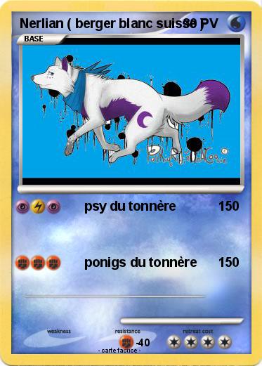 Pokemon Nerlian ( berger blanc suisse )