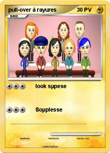 Pokemon pull-over à rayures