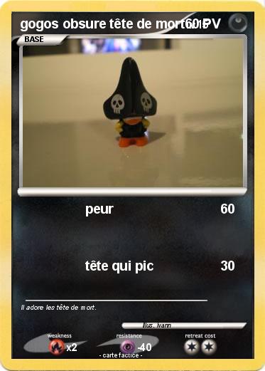 Pokemon gogos obsure tête de mort