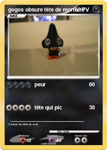 Pokemon gogos obsure tête de mort