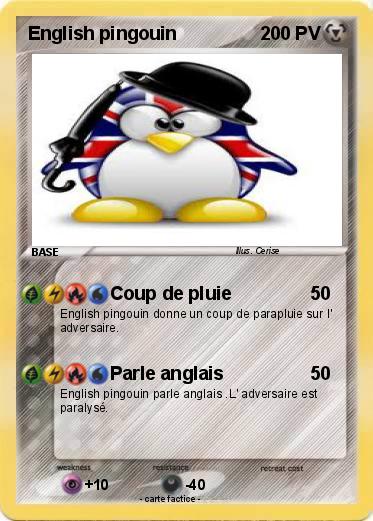 Pokemon English pingouin