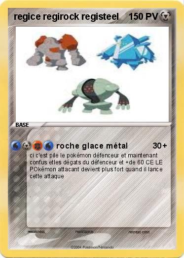 Pokemon regice regirock registeel