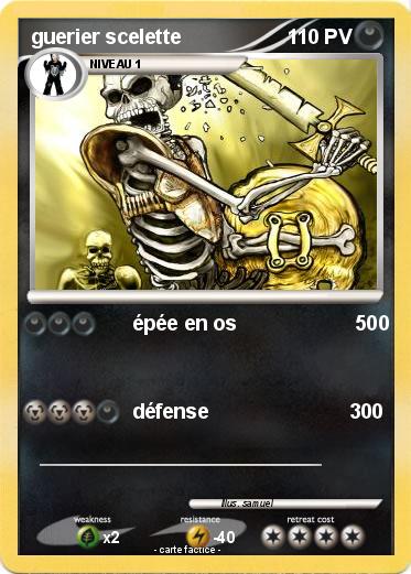 Pokemon guerier scelette