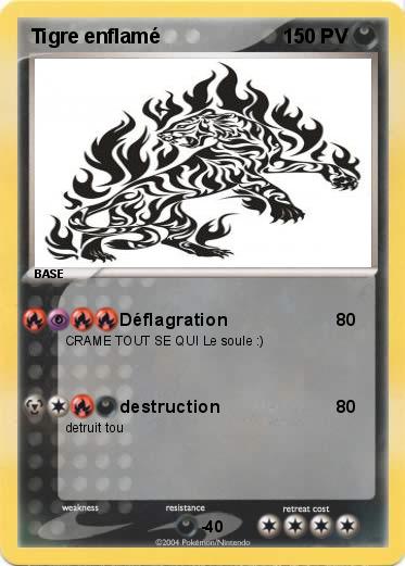 Pokemon Tigre enflamé