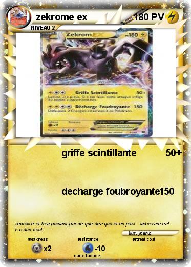 Pokemon zekrome ex