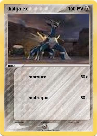 Pokemon dialga ex