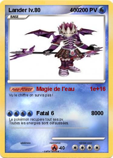 Pokemon Lander lv.80                   400