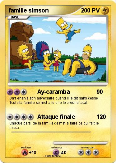 Pokemon famille simson