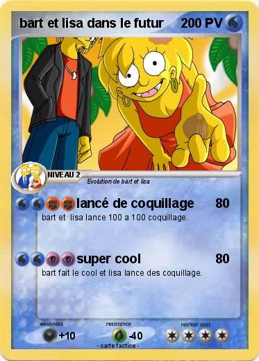 Pokemon bart et lisa dans le futur