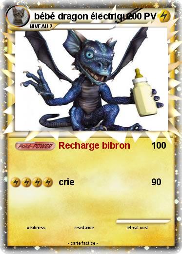 Pokemon bébé dragon électrique