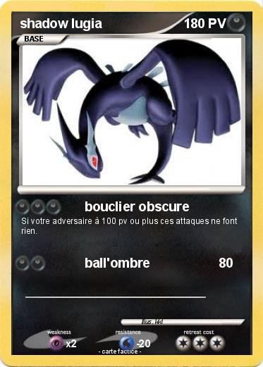 Pokemon shadow lugia