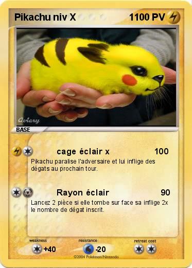 Pokemon Pikachu niv X                    1  