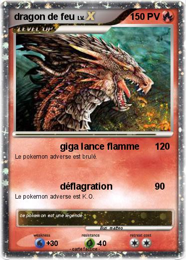 Pokemon dragon de feu