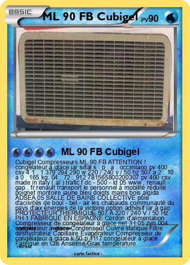 Pokemon ML 90 FB Cubigel