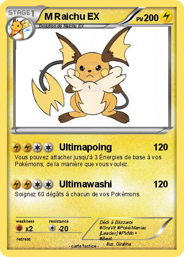 Pokemon M Raichu EX