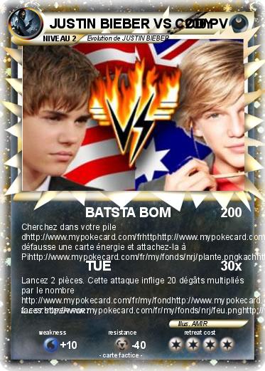 Pokemon JUSTIN BIEBER VS CODY