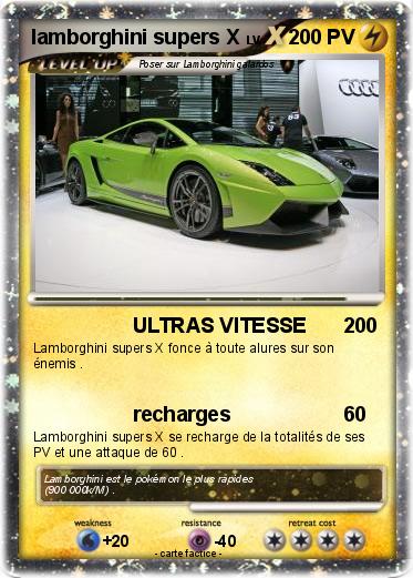 Pokemon lamborghini supers X