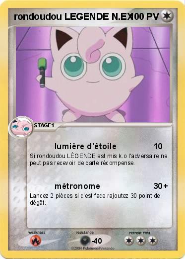 Pokemon rondoudou LEGENDE N.EX