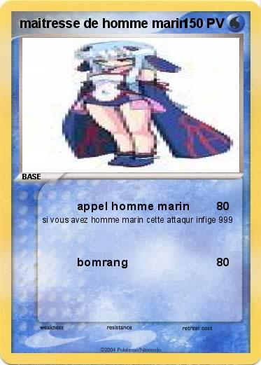 Pokemon maitresse de homme marin