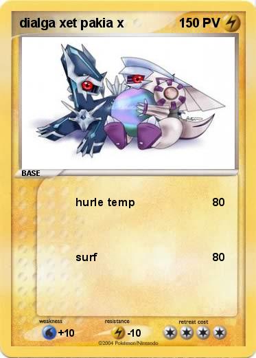 Pokemon dialga xet pakia x
