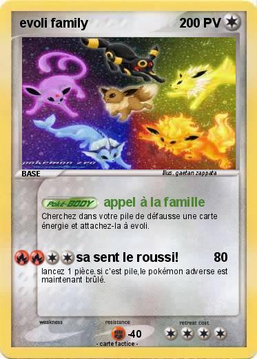 Pokemon evoli family